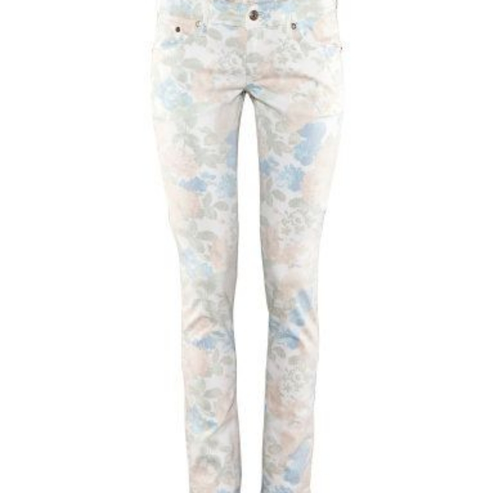 H&M Pastel Floral Jeans